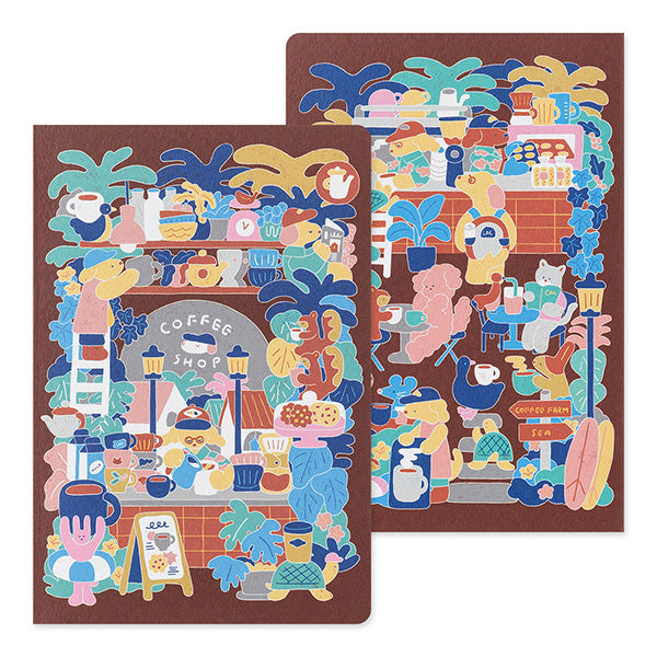 Coffee Shop - Yuru Log Notebook B6