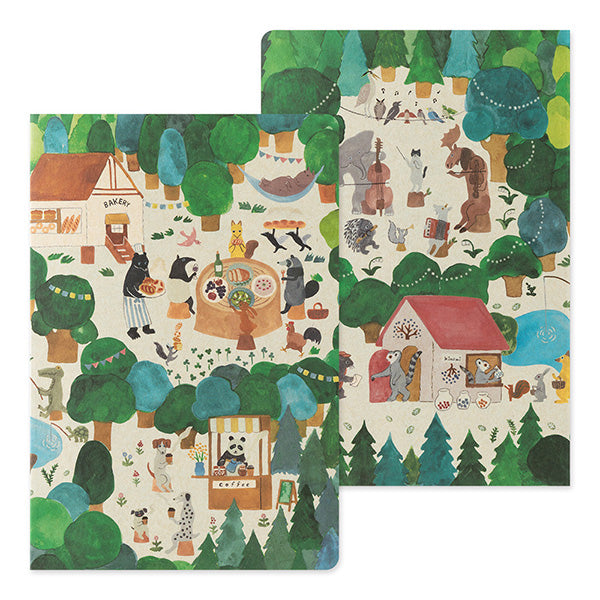 Forest Animals - Yuru Log Notebook B6