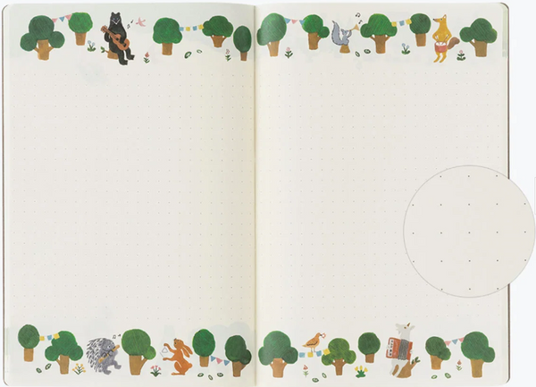 Forest Animals - Yuru Log Notebook B6