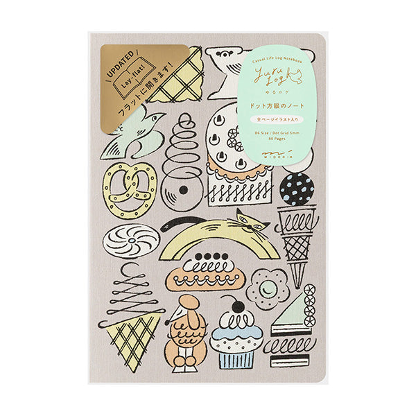 Sweets & Animals - Yuru Log Notebook B6