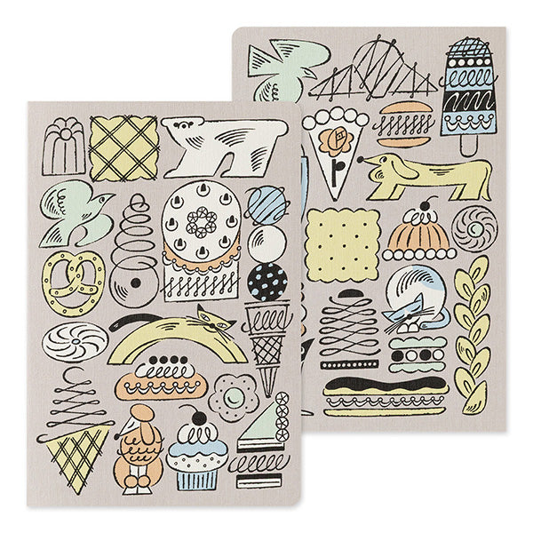 Sweets & Animals - Yuru Log Notebook B6