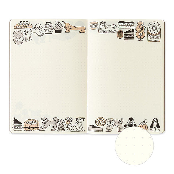 Sweets & Animals - Yuru Log Notebook B6