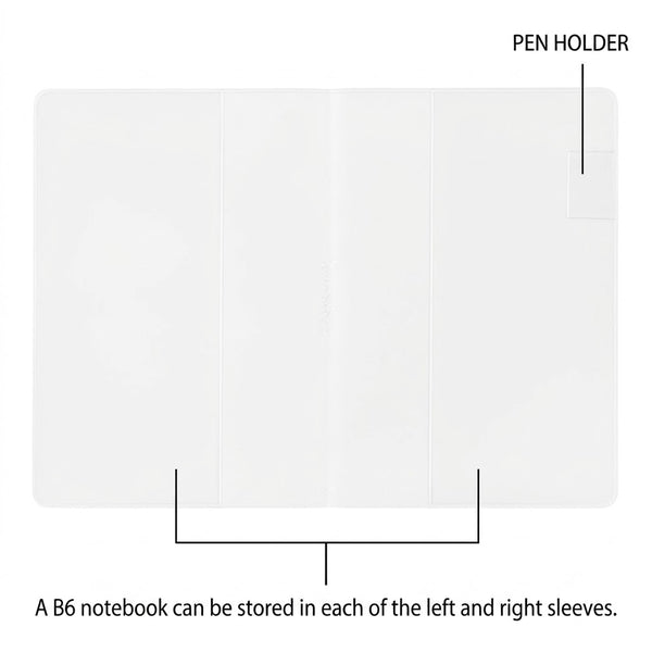 Yuru Log Notebook Cover B6 - Clear
