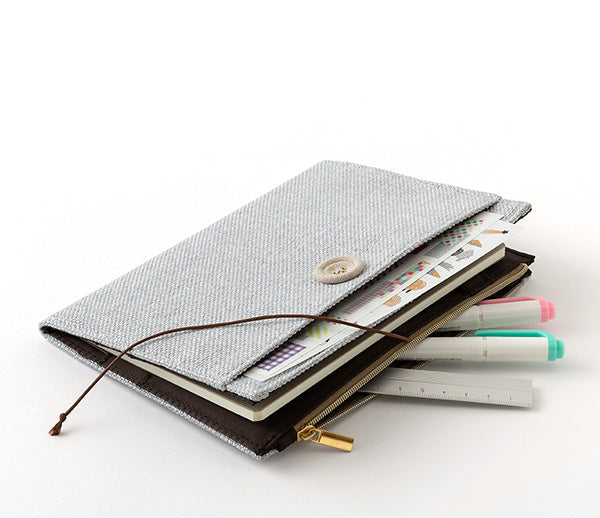 Yuru Log Notebook Cover B6 - Grey