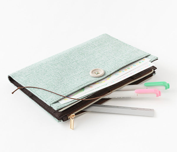 Yuru Log Notebook Cover B6 - Light Blue
