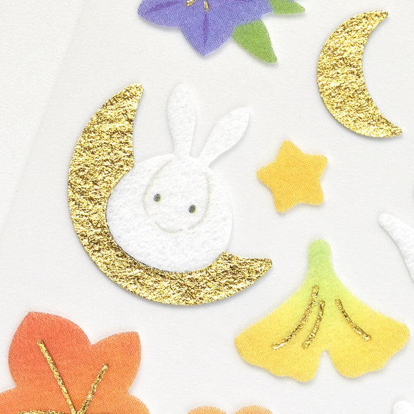 Autumn Rabbits Stickers by NB Co. Japan