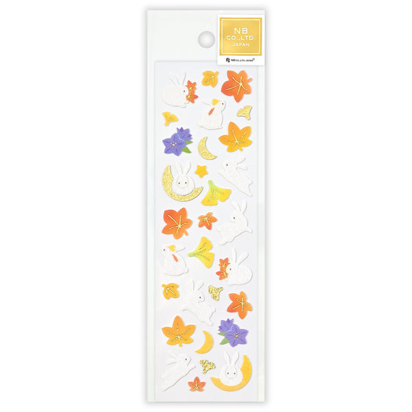 Autumn Rabbits Stickers by NB Co. Japan