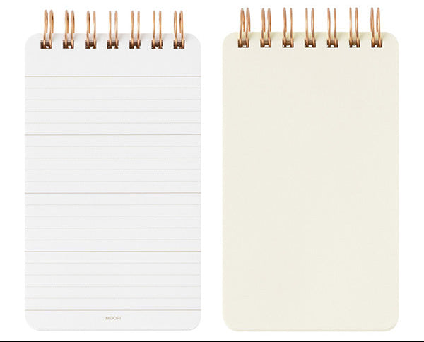 Midori - Notebook - Wire-O - A6 - Brown