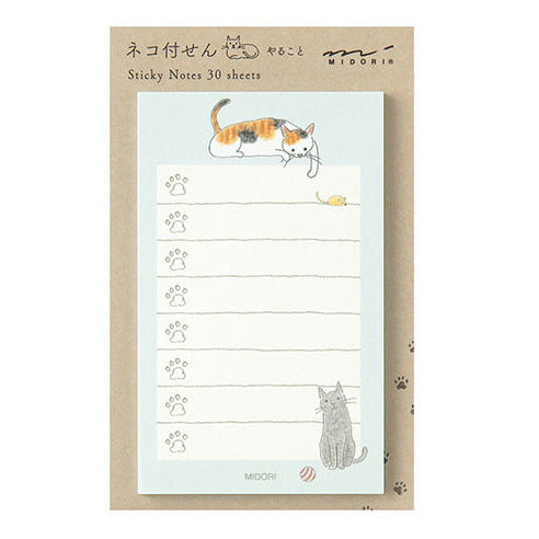 Midori Sticky Notes Cat