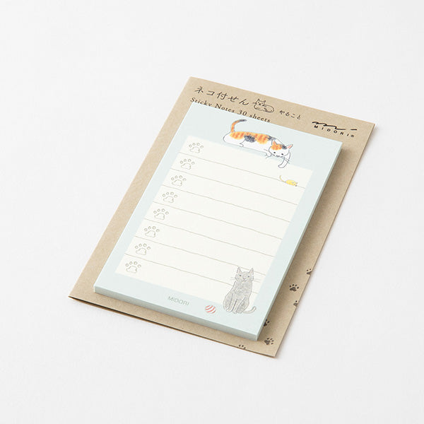 Midori Sticky Notes Cat