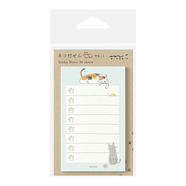 Midori Sticky Notes Cat