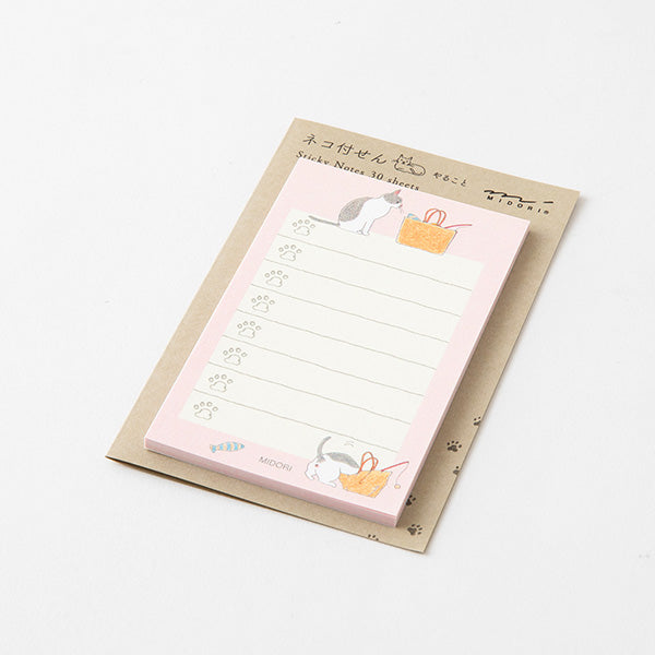 Midori Sticky Notes Cat