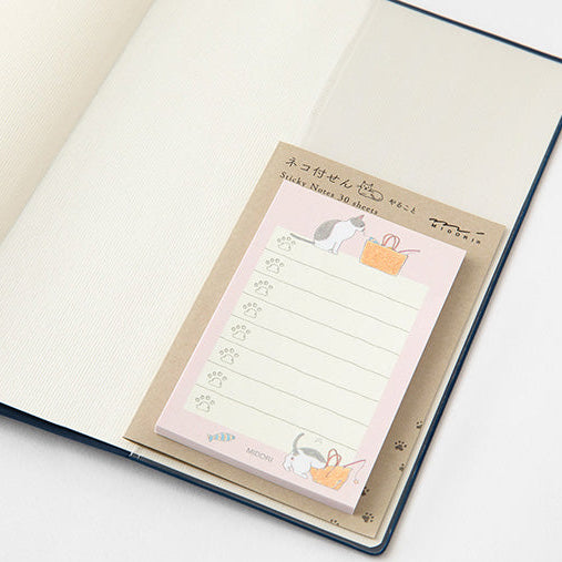 Midori Sticky Notes Cat