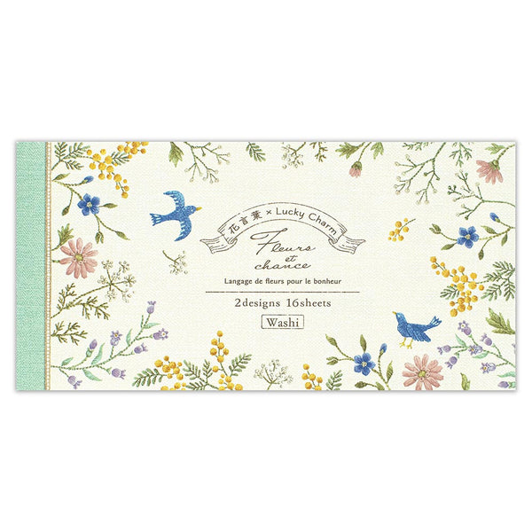 Fleurs et Chance Blue Bird "Merci" Writing Paper Set by NB Co. Japan