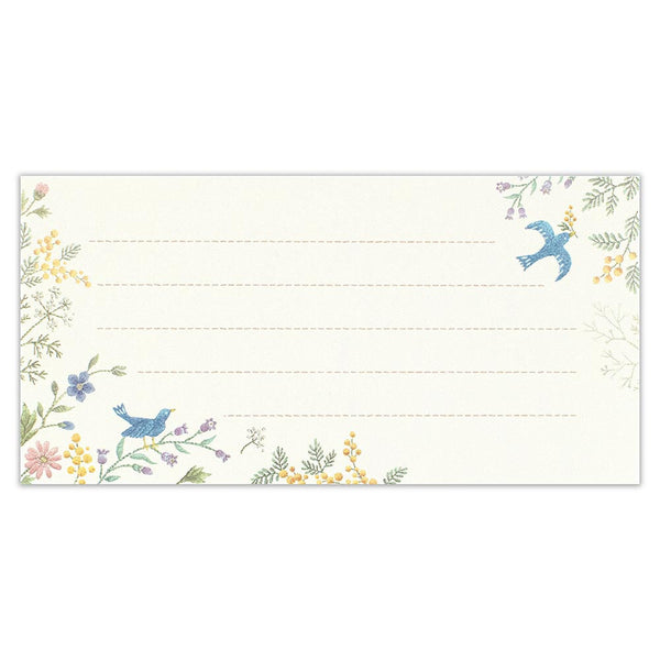 Fleurs et Chance Blue Bird "Merci" Writing Paper Set by NB Co. Japan