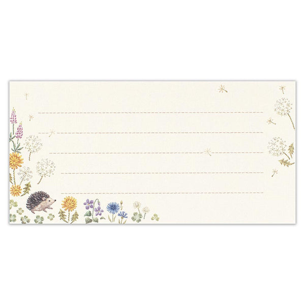Fleurs et Chance Hedgehog "Plaisir" Writing Paper Set by NB Co. Japan
