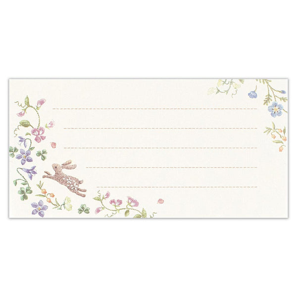 Fleurs et Chance Rabbit "Fete" Writing Paper Set by NB Co. Japan