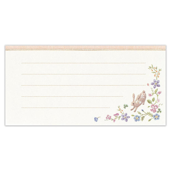 Fleurs et Chance Rabbit "Fete" Writing Paper Set by NB Co. Japan