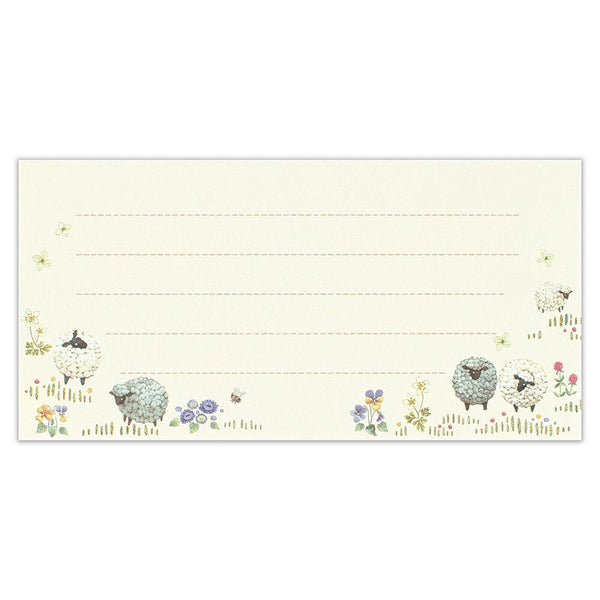 Fleurs et Chance Sheep "Cher" Writing Paper Set by NB Co. Japan