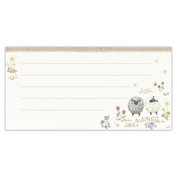 Fleurs et Chance Sheep "Cher" Writing Paper Set by NB Co. Japan