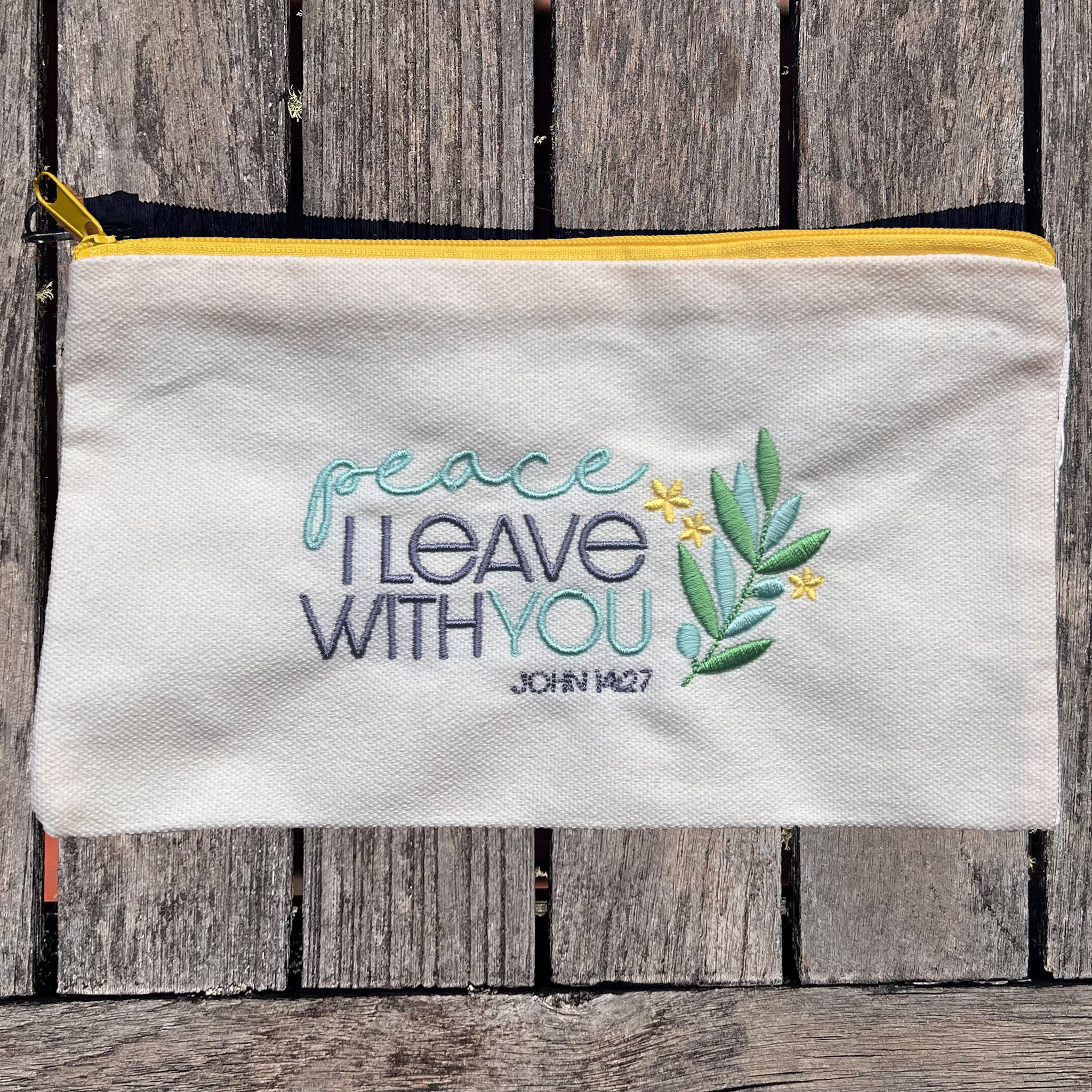 'Peace I leave with you' Canvas Pouch