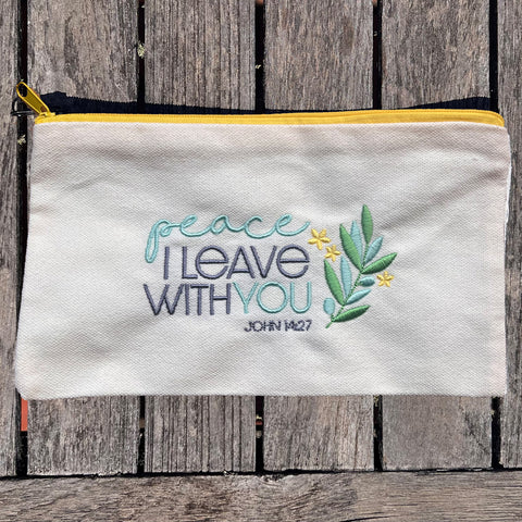 'Peace I leave with you' Canvas Pouch