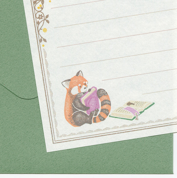 Ressa Red Panda Small Letter Set by NB Co. Japan