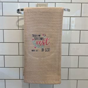 embroidered bible towel