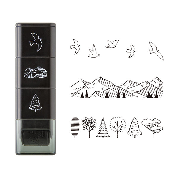 Mountain View - Self-Inking Roller Stamp