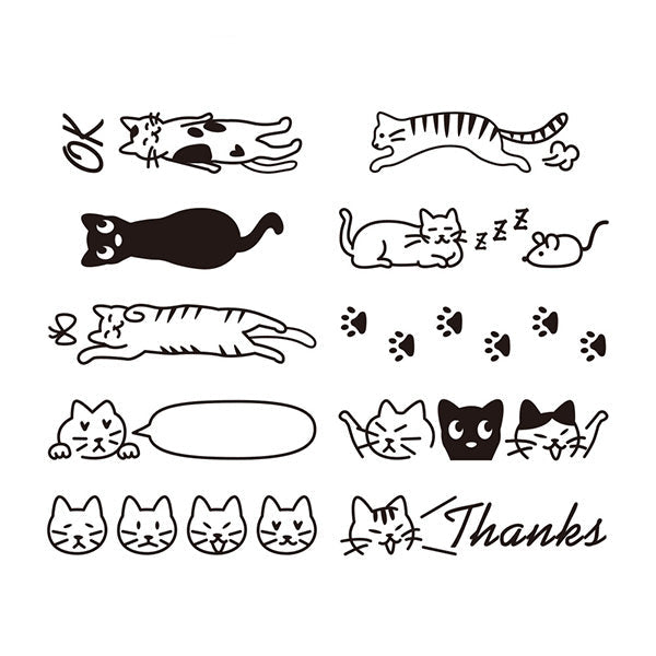 Midori Cat Rotating Stamp