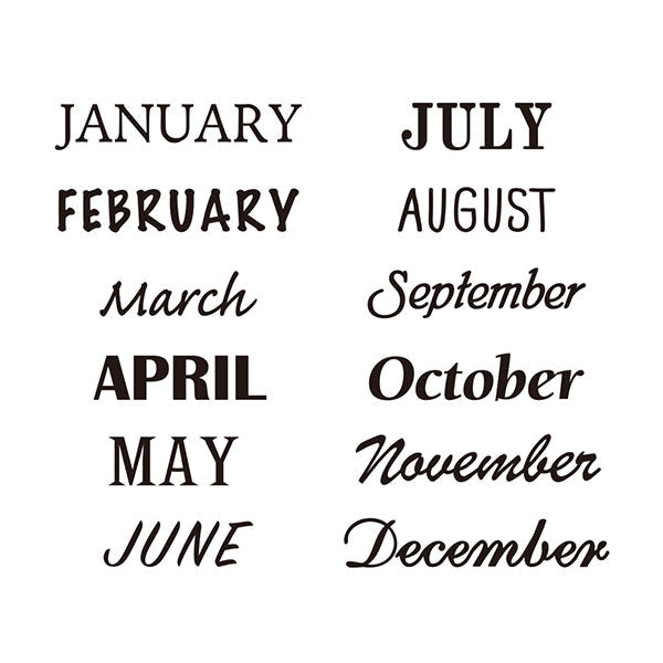 Month - Rotating Stamp