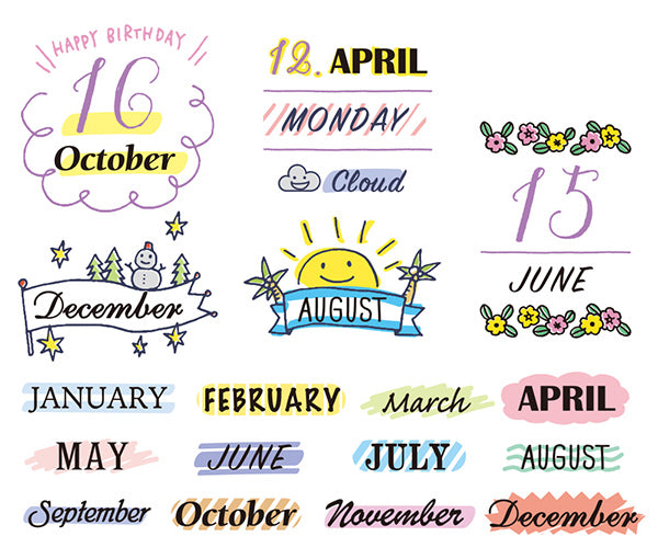 Month - Rotating Stamp