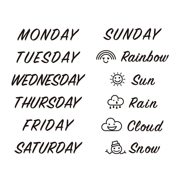 Days - Rotating Stamp