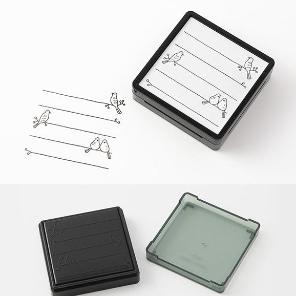 Midori - Stamp - Self-Inking - Birds