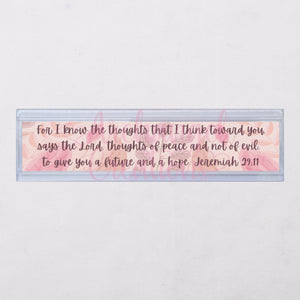 For I know the thoughts Jeremiah Bible Verse ruler