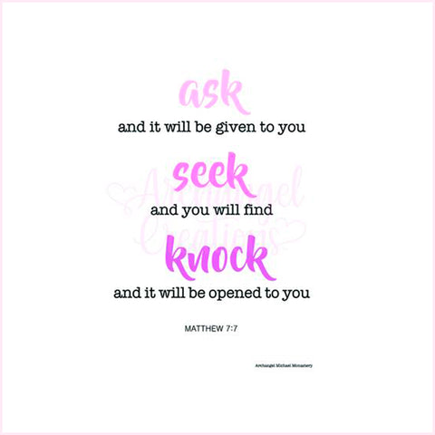 Ask Seek Knock Print