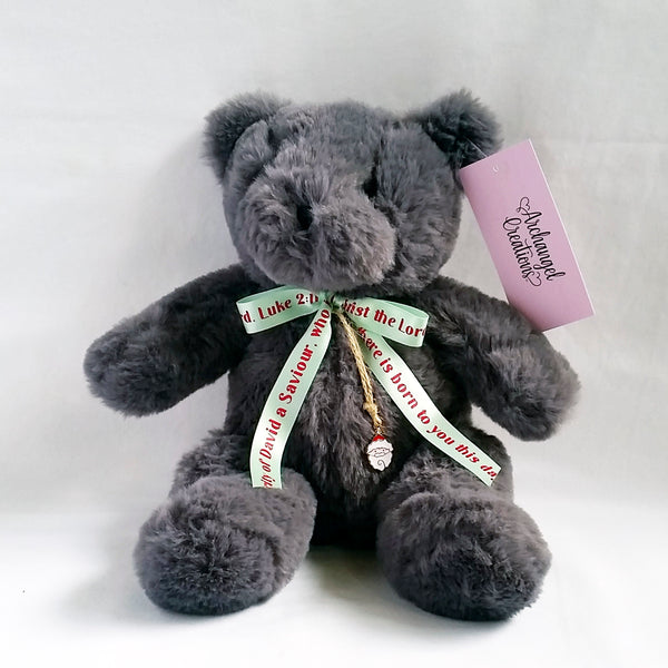 Christmas Prayer Bear Grey