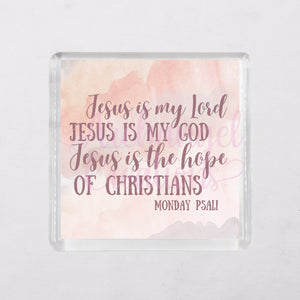 Jesus is my Lord Jesus is my God Jesus is the hope of Christians Bible Verse magnets