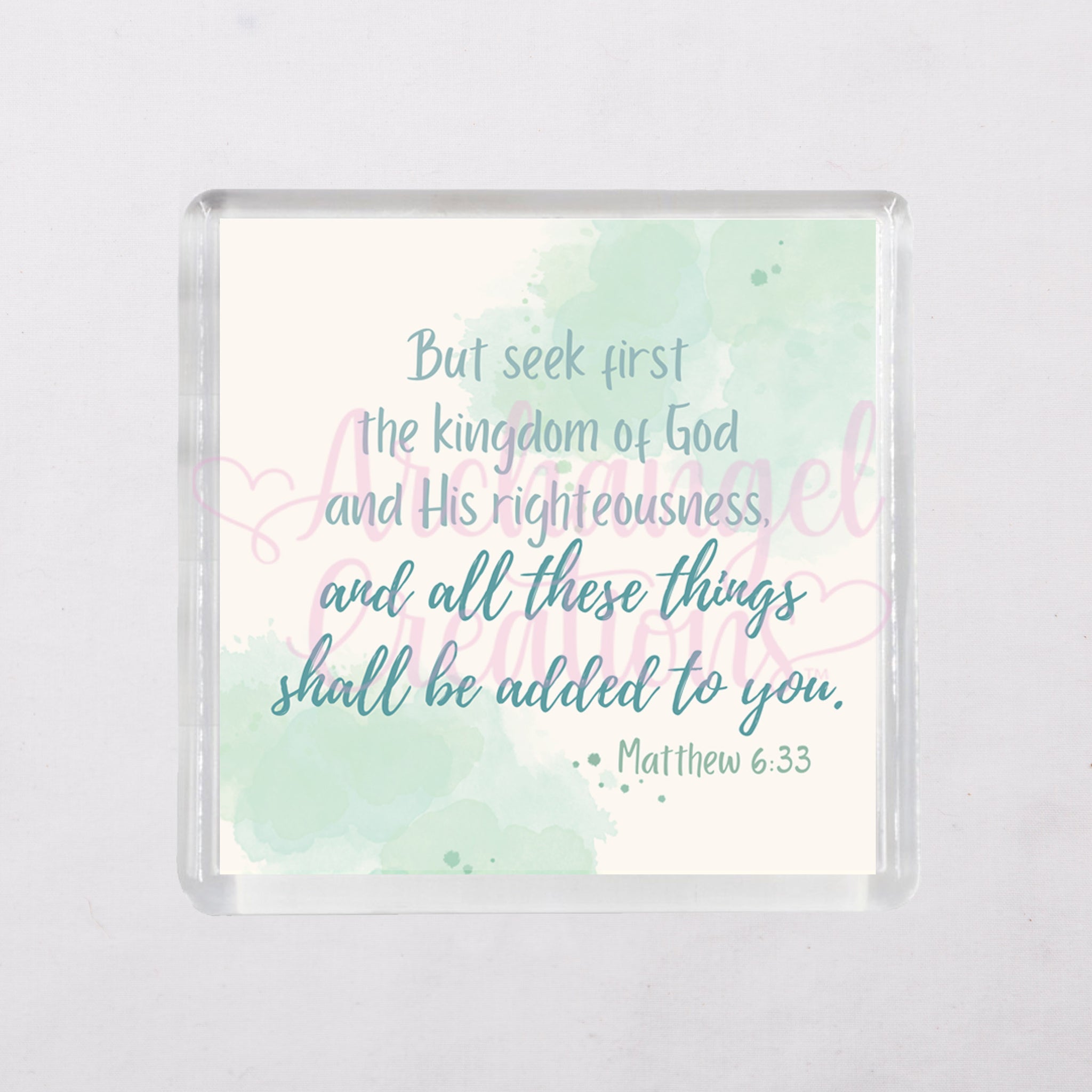 Seek first the Kingdom of God Bible Verse magnets