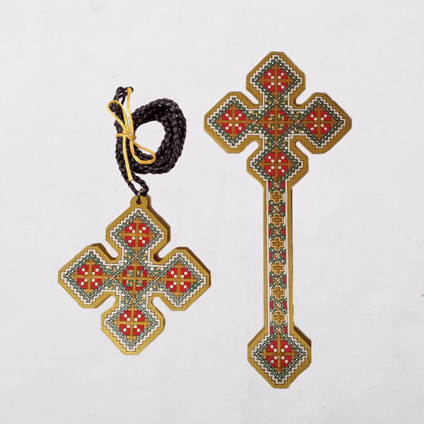 Priest Square Iota Crosses - Traditional (Metallic)