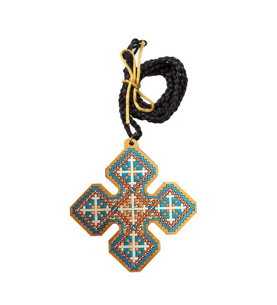 Priest Square Iota Crosses - Turquoise