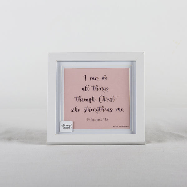 I Can Do All Things (Pink) Foil Print