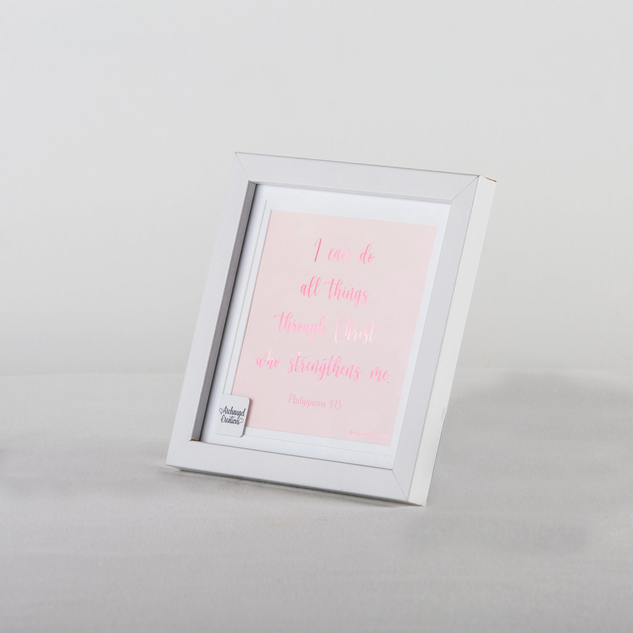 I Can Do All Things (Pink) Foil Print