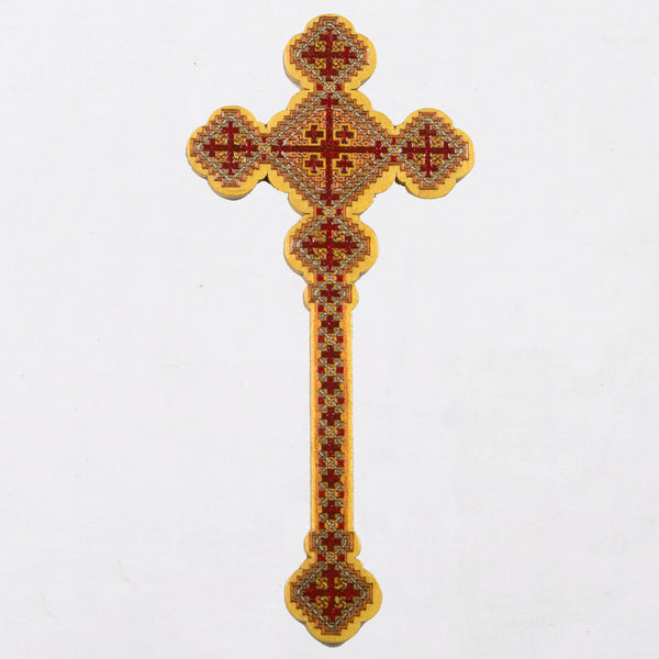 Priest Round Iota Crosses - Red