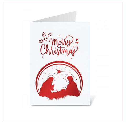 'Merry Christmas' Christmas Foil Greeting Card